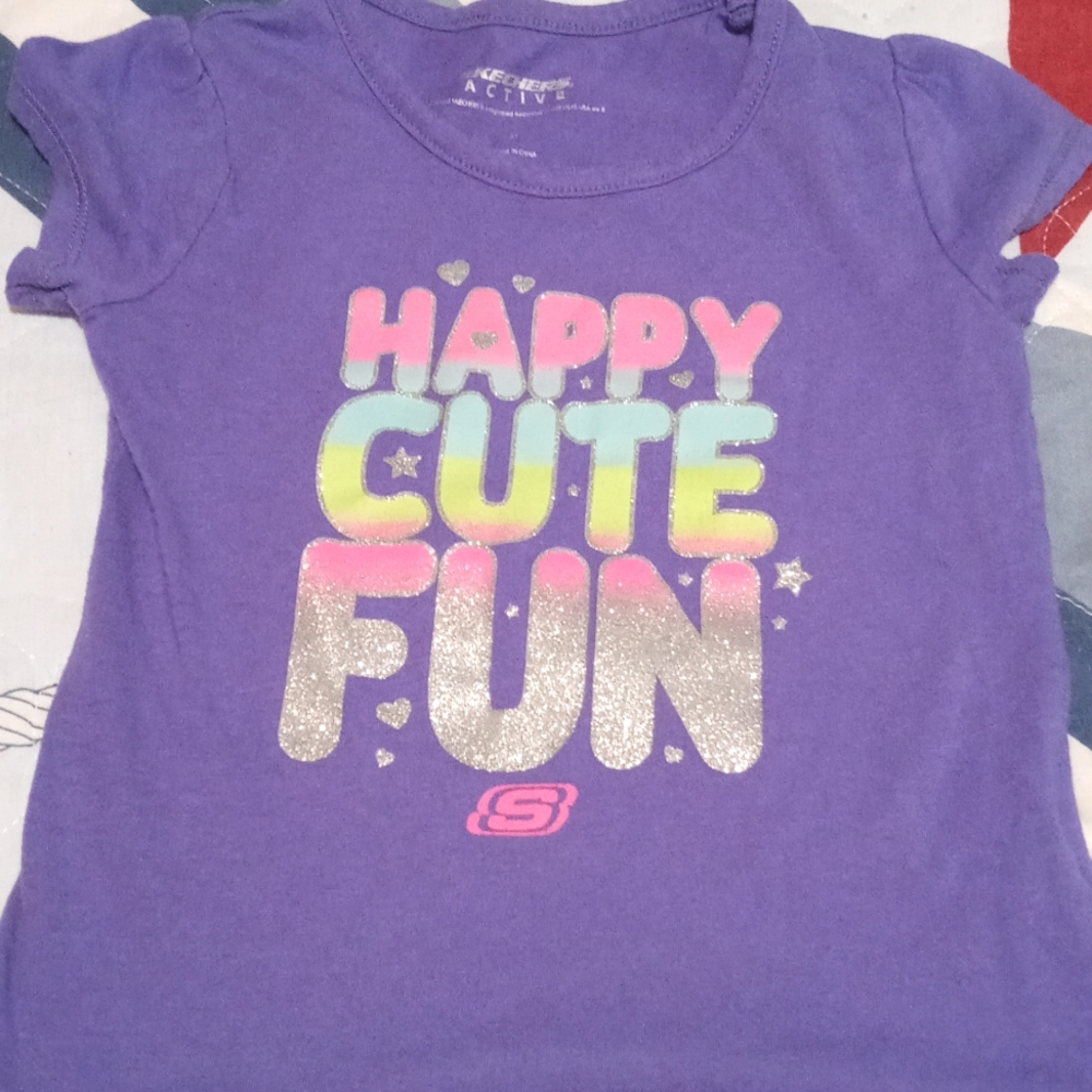 Skechers active girls Tshirt purple 3T